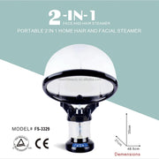 Caspvera 2 in 1 Hair and Face Steamer